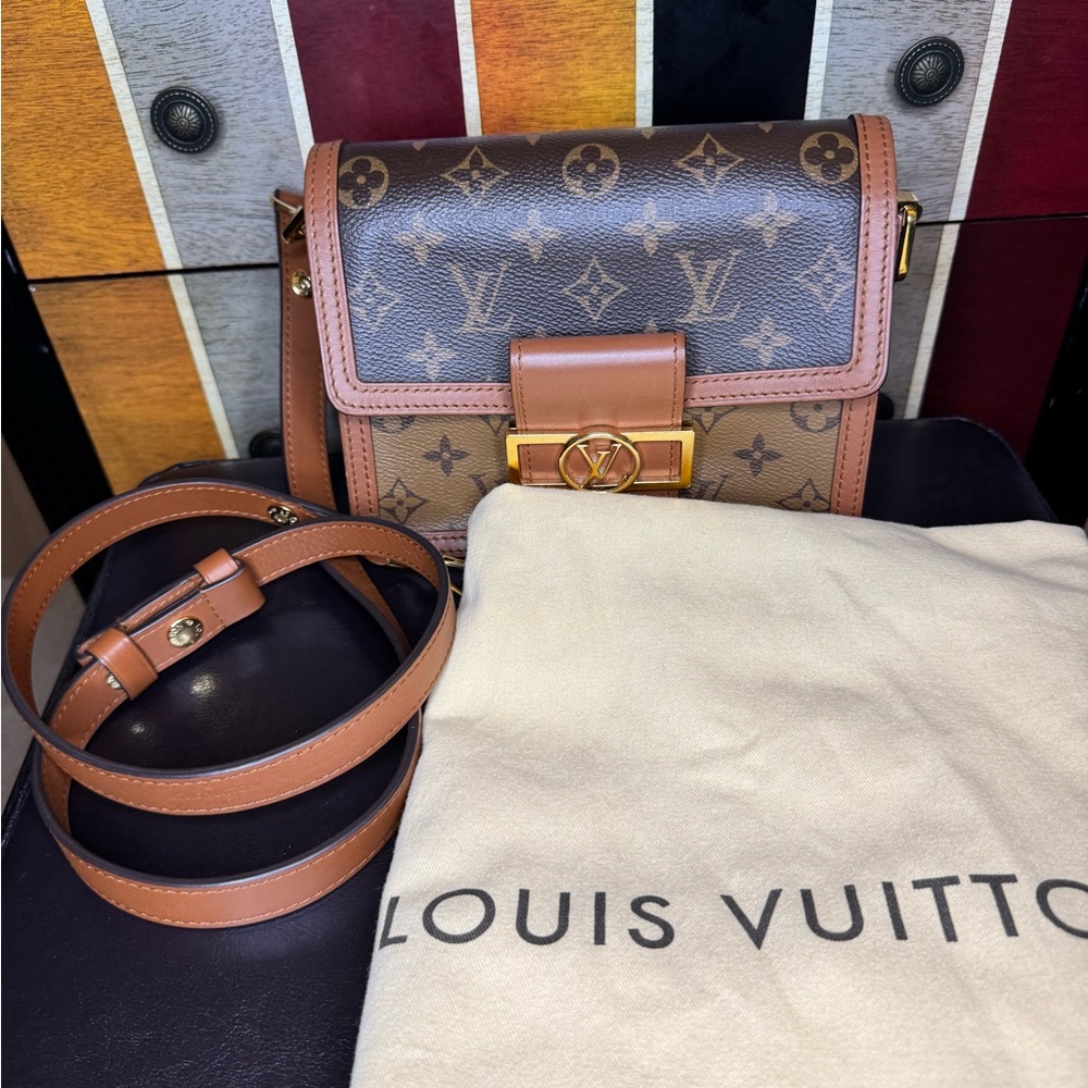Louis Vuitton Brown Monogram Crossbody Bag